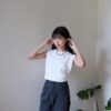 Japan❀明治雪糕！純棉無袖寬版上衣 二色售 M/L