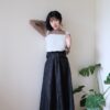 Japan❀不拘小節！車線寬腰帶傘擺牛仔裙S/M/L