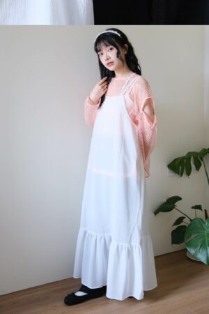 Japan❀意料之外！細肩帶後交叉綁帶洋裝 二色售