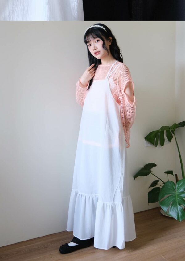 Japan❀意料之外！細肩帶後交叉綁帶洋裝 二色售