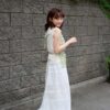 nomo ꕤ 層層有致！蕾絲異質拼接長裙（S/M/L） 白