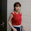 ❗️限量預購❗️ ꕤ 街角漫遊！假兩件彈性棉質bra top （S/M/L）紅
