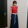 nomo ꕤ 走走停停！雙褲頭設計牛仔長裙（S/M/L）