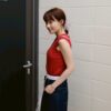 ❗️限量預購❗️ ꕤ 街角漫遊！假兩件彈性棉質bra top （S/M/L）紅