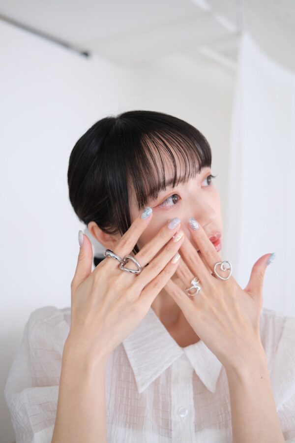 飾品支線❀溫柔可愛！鏤空愛心設計戒（korea）