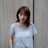 set一套系列 ꕤ 立體中線透膚短袖上衣 藍