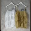nomo ꕤ  夏日光芒！荷葉層次細肩帶背心（S/M/L）黃