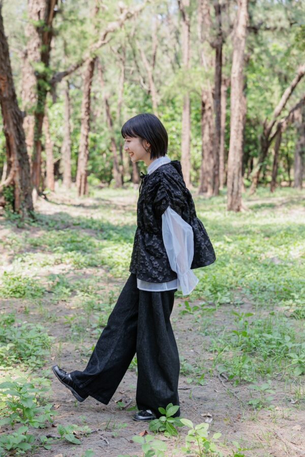 ❗️限量預購❗️ ꕤ 自由足跡！寬版牛仔丹寧錐形褲 （S/M/L）