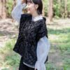 nomo ꕤ 田間野趣！緹花落肩綁帶背心