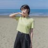 nomo ꕤ 落花繽紛！四朵小花短袖短版上衣 （S/M/L）綠