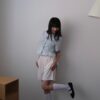 nomo ꕤ 晴空萬里！立體縐褶中山領襯衫 綠條紋