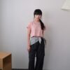 nomo ꕤ 一身花香！簍空小花logo短袖上衣（S/M/L）粉