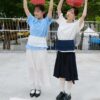 nomo ꕤ 熱門再販！立體小花後綁帶上衣（M/L）藍