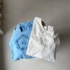 nomo ꕤ 熱門再販！立體小花後綁帶上衣（M/L）白