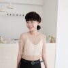nomo ꕤ 夏花初放！立體中線蕾絲短袖上衣 卡其