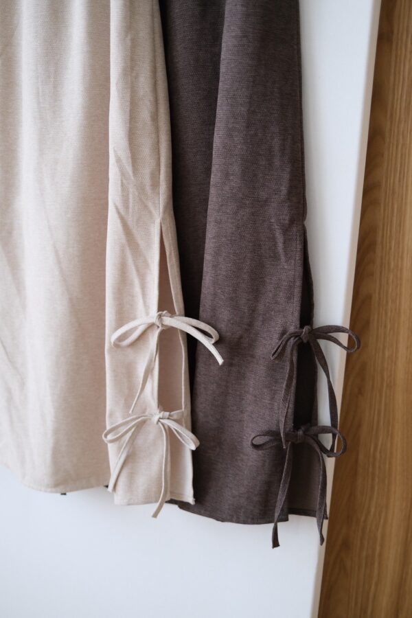 nomo ꕤ 緞語心弦！蝴蝶結造型毛呢長裙 （S/M/L）米白