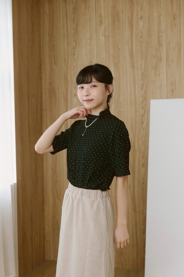 nomo ꕤ 星點霧語！小高領上衣 （S/M/L）黑