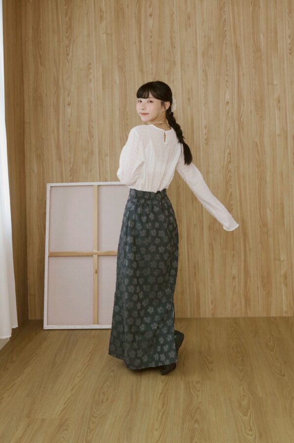 nomo ꕤ 夢裡花路！花花造型後鬆緊長裙 （S/M/L）