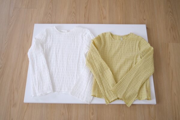 nomo ꕤ 午後薄光！2way設計傘袖織紋上衣 （S/M/L）綠