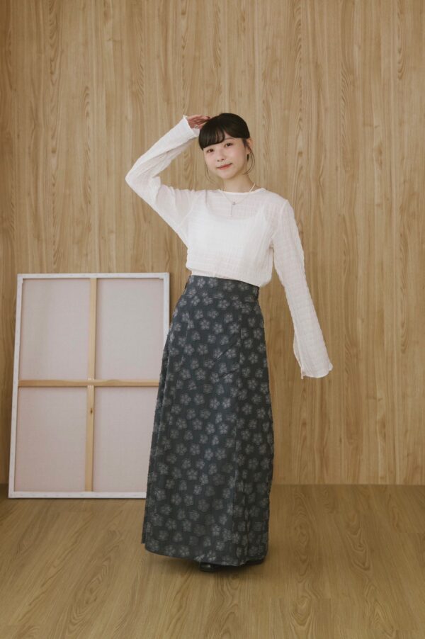 nomo ꕤ 夢裡花路！花花造型後鬆緊長裙 （S/M/L）