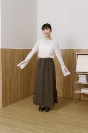 LINE_ALBUM_1103_251031_75 nomo ꕤ 午後薄光!2way設計傘袖織紋上衣 (S/M/L)白