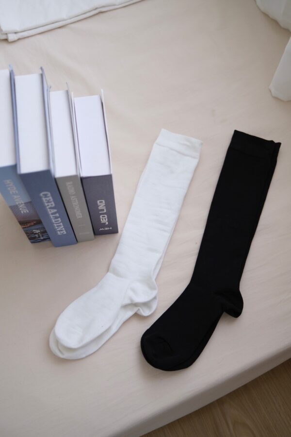 nomo選物 ꕤ 韓國專利！有效減壓長襪襪 白（korea）