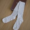 nomo選物 ꕤ 點點造型坑條長襪 白（korea）