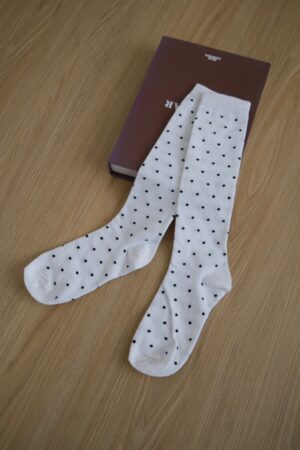 LINE_ALBUM_1103_251031_111 nomo選物 ꕤ 點點造型坑條長襪 白(korea)