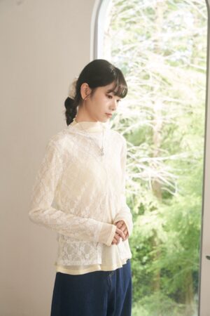 nomo ꕤ 魔法花徑！兩件式蕾絲上衣（S/M/L）黃