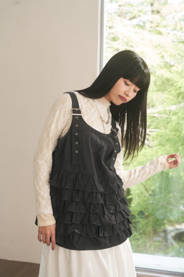 nomo ꕤ 綿語層疊！蛋糕造型外搭背心（S/M/L）牛仔