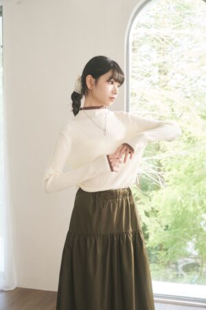 〔 ❗️限量預購 〕nomo ꕤ 暖冬童話！坑條柔暖套指長袖毛衣（S/M/L）米白