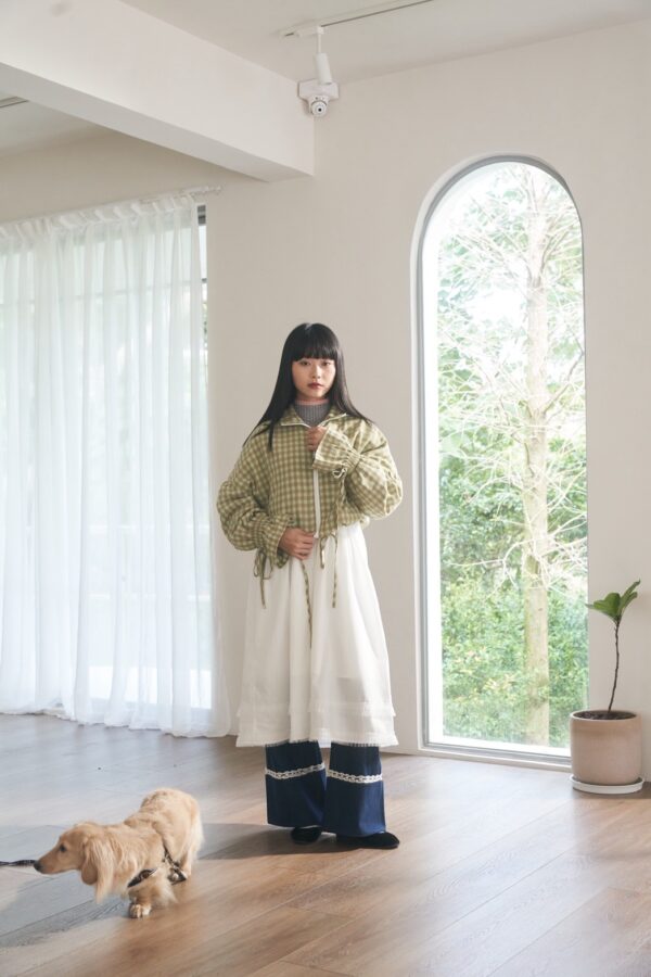 nomo ꕤ 浮光花漾！立體荷葉造型長裙（S/M/L）白