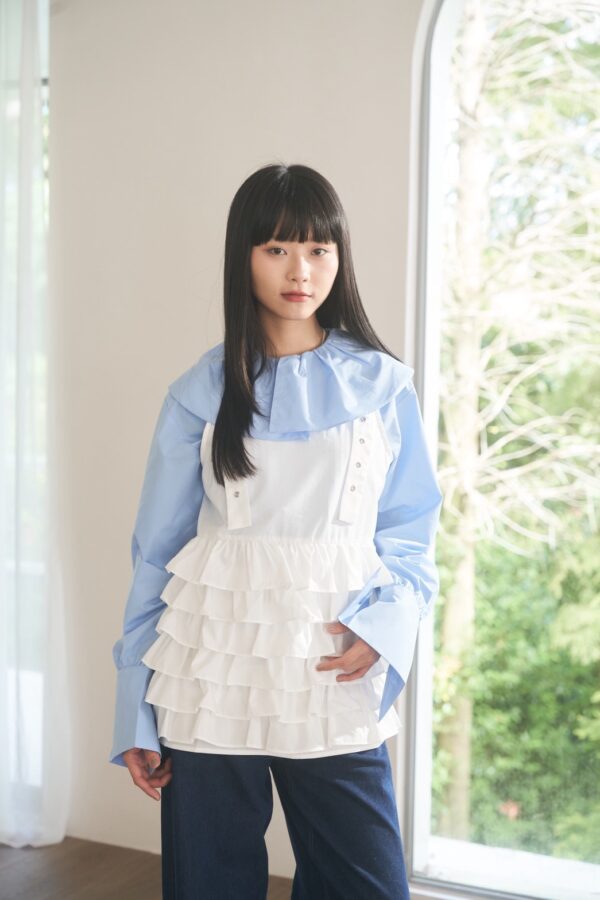 nomo ꕤ 綿語層疊！蛋糕造型外搭背心（S/M/L）白