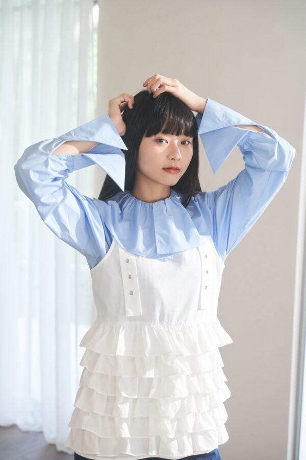 nomo ꕤ 綿語層疊！蛋糕造型外搭背心（S/M/L）白