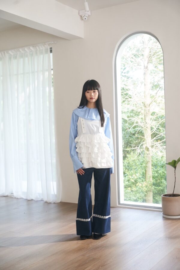 nomo ꕤ 綿語層疊！蛋糕造型外搭背心（S/M/L）白