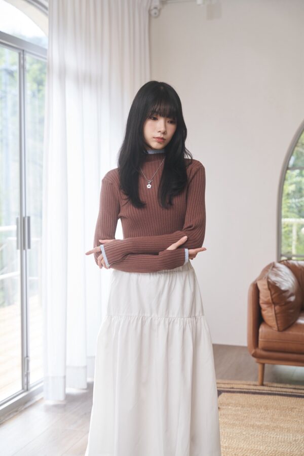 〔 ❗️限量預購 〕nomo ꕤ 暖冬童話！坑條柔暖套指長袖毛衣（S/M/L）咖