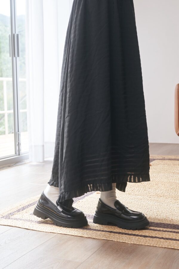 nomo ꕤ 香草束語！後綁帶馬甲造型長洋裝（S/M/L）黑