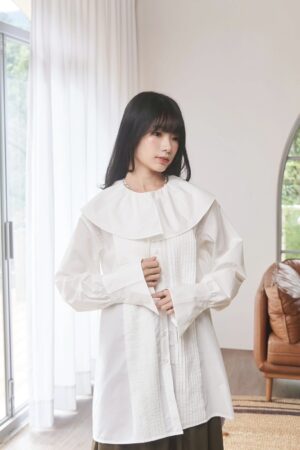 nomo ꕤ 白日夢行！領片設計襯衫短洋 白