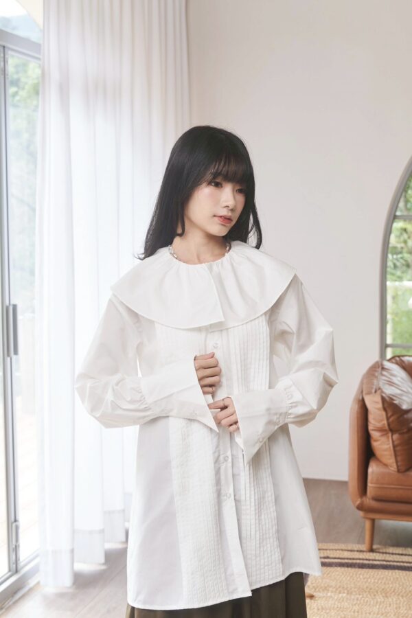 nomo ꕤ 白日夢行！領片設計襯衫短洋 白