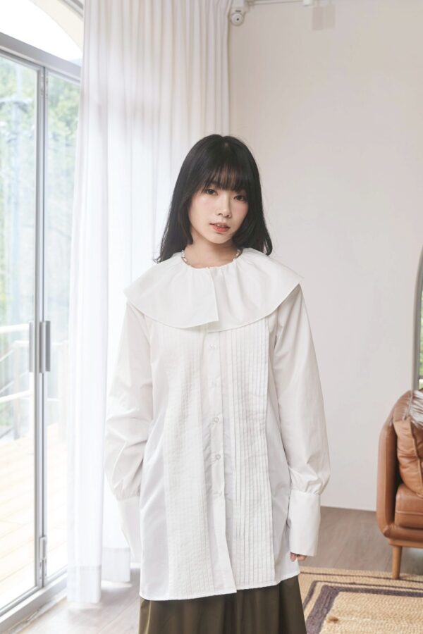 nomo ꕤ 白日夢行！領片設計襯衫短洋 白