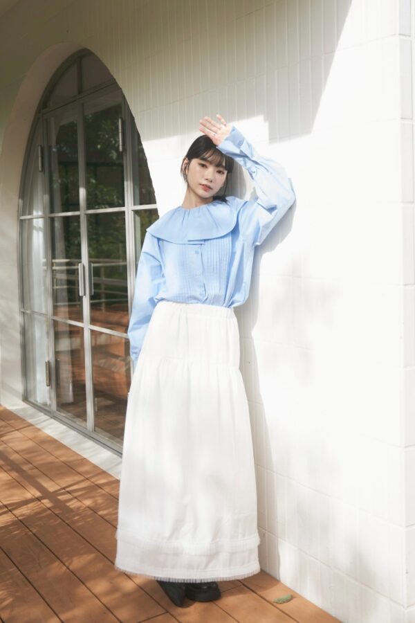 nomo ꕤ 白日夢行！領片設計襯衫短洋 藍