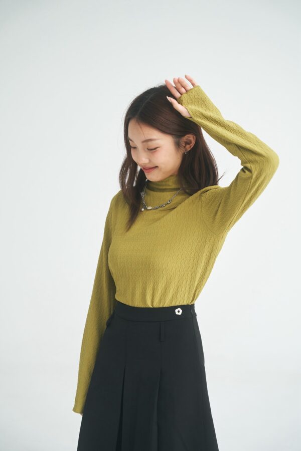 晨霧絮語！極暖厚磅拇指袖套長袖上衣（S/M/L）綠