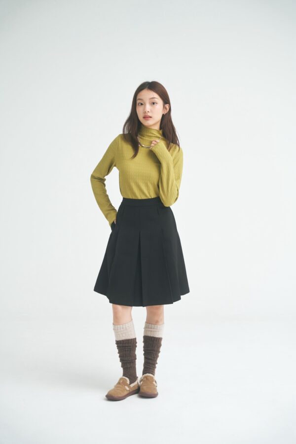 nomo ꕤ 野花輕步！小花百褶裙（Ｓ/M/L）黑