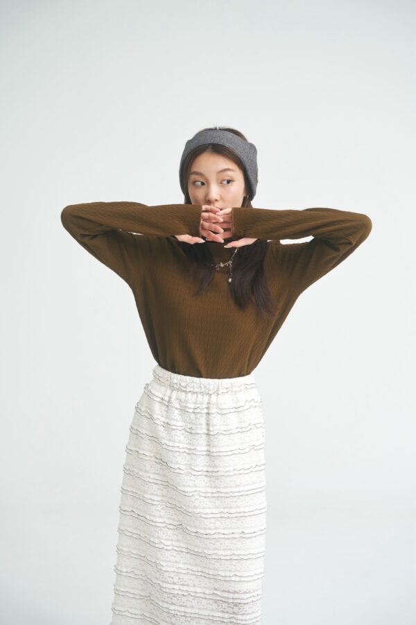 晨霧絮語！極暖厚磅拇指袖套長袖上衣（S/M/L）咖