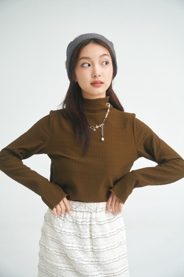 晨霧絮語！極暖厚磅拇指袖套長袖上衣（S/M/L）咖