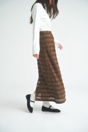 LINE_ALBUM_202615_260106_100 nomo ꕤ 紋理漫流!層次後開衩織紋長裙(S/M/L)咖