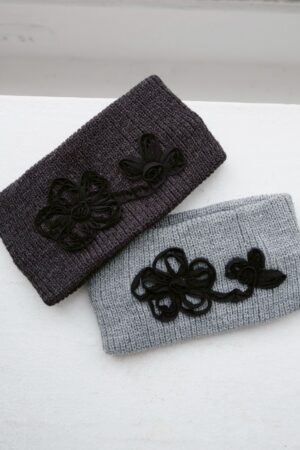 〔 ✿限量預購 〕nomo選物 ꕤ 花花造型彈性髮帶 黑（korea）