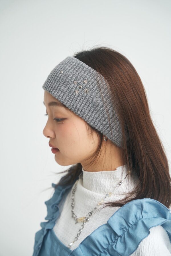 nomo選物 ꕤ 卯丁造型彈性髮帶 灰（korea）