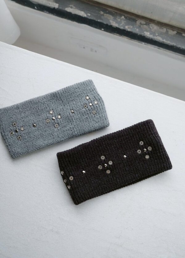 nomo選物 ꕤ 卯丁造型彈性髮帶 灰（korea）