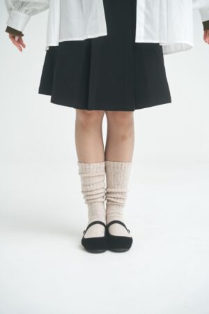 〔 ✿限量預購 〕nomo選物 ꕤ 保暖羊毛捲捲長襪 燕麥（korea）